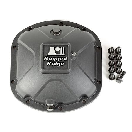 Rugged Ridge BOULDER ALUMINUM DIFFERENTIAL COVER, DANA 30, BLK 16595.13